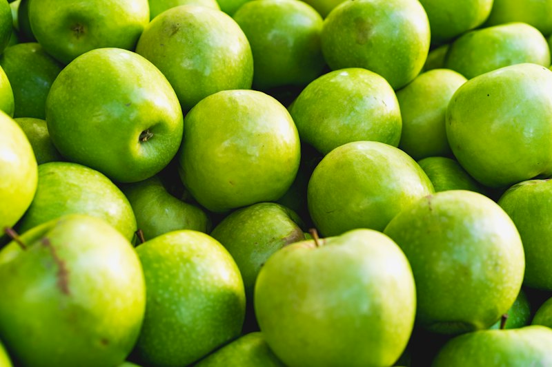 Tumpukan apel hijau Green Smith