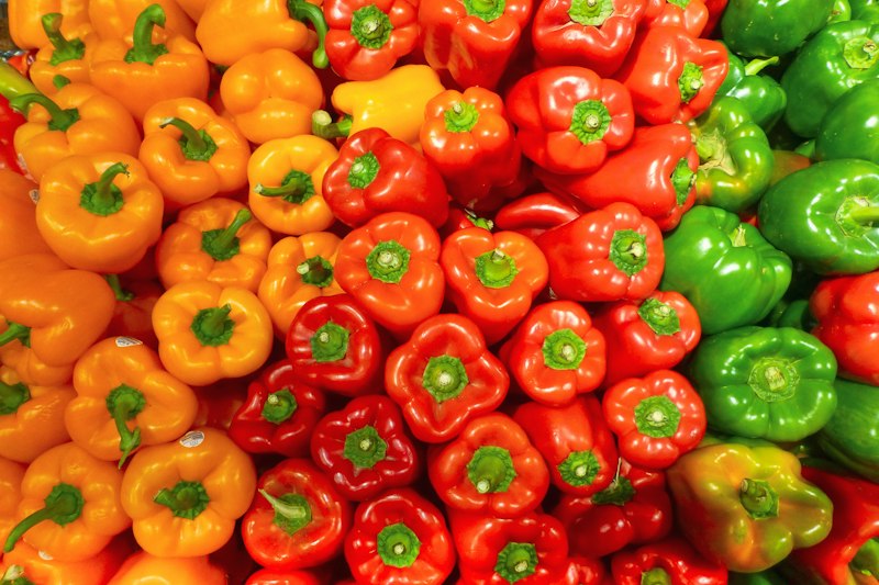 Paprika warna-warni segar